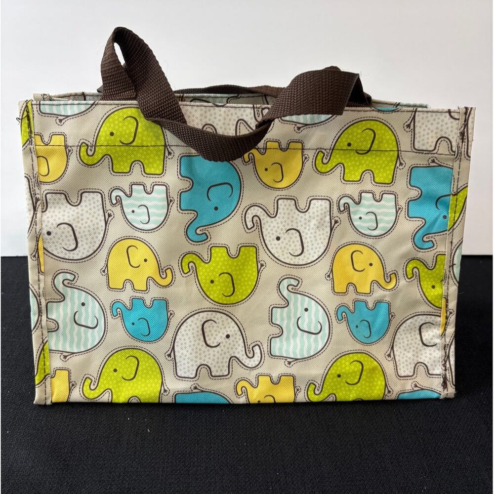 NWOT Thirty-One Cheeky Elephant Tote Bag | Retired Print